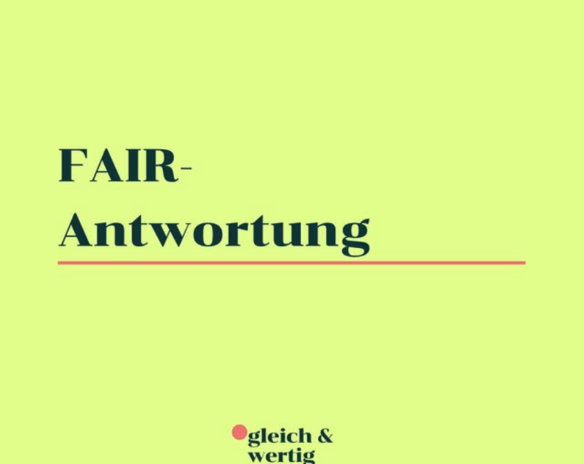 FAIR-Antwortung